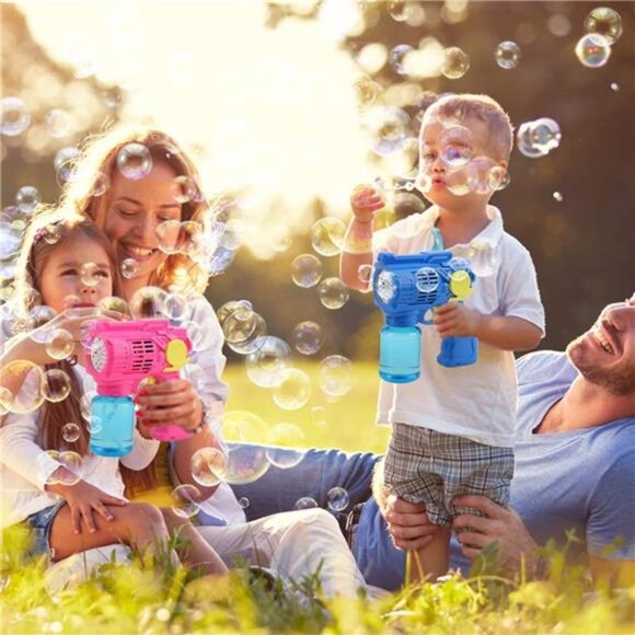 3 Pack Bubble Guns for Kids Bubble Machine for Kids Bubble Maker - Picture 3 of 6